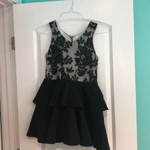 Black lace dress for girls